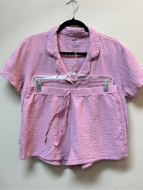 Born Other - Born Light Pink Two-Piece Short Sleeve Pajama Set